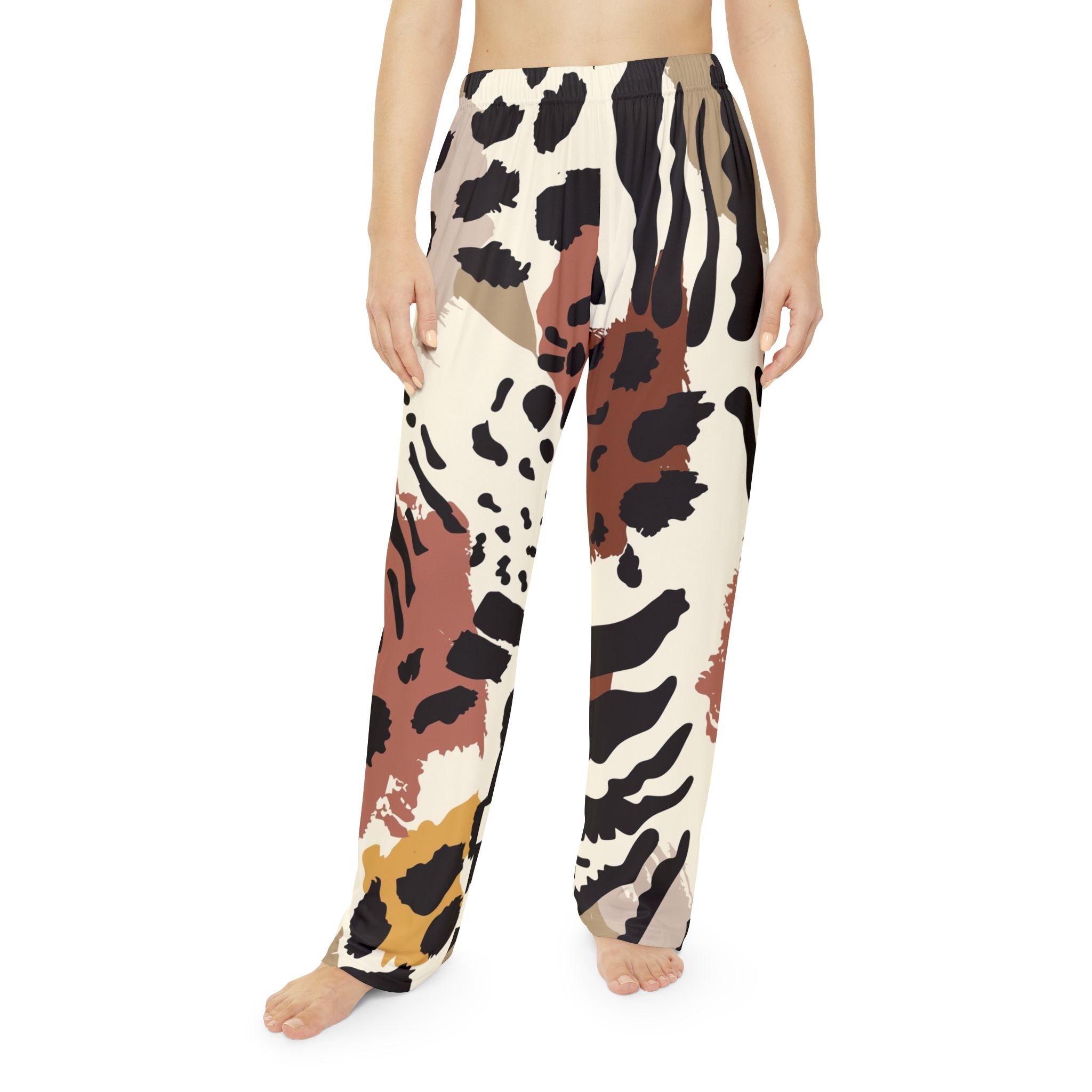 Abstract Animal Pajama Pants — Women's